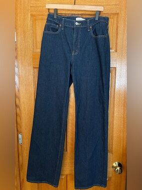 A&F High Rise 90s Relaxed Jean (Dark Rinse)